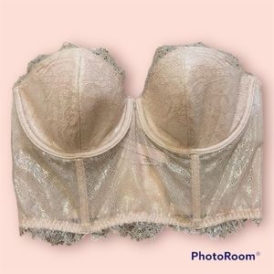 Victoria’s Secret Dream Angels Lined Strapless Bustier Top Bra